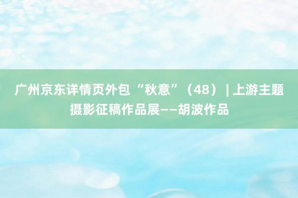 广州京东详情页外包 “秋意”（48） | 上游主题摄影征稿作品展——胡波作品